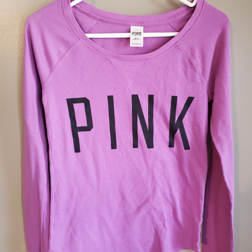 PINK Purple Thermal Long Sleeve shirt